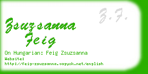 zsuzsanna feig business card